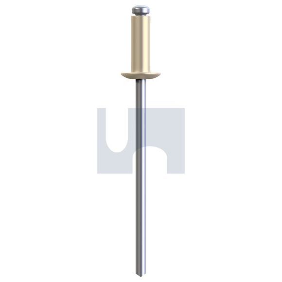 Rivet 3.2mm (D) x6.4mm (G) x 10.2mm (L) (1000)