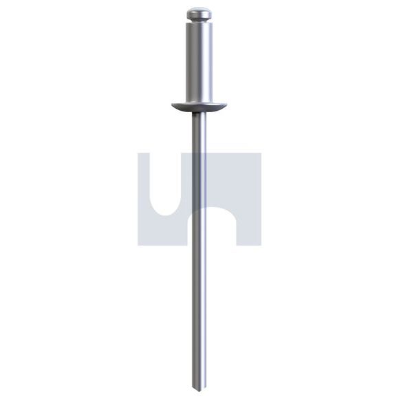 Rivet 4mm (D) x 6.4mm(G) x 10.8mm (L) (1000)