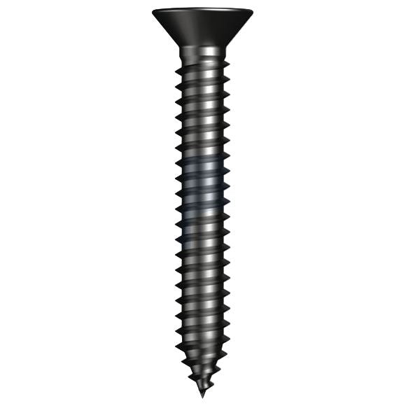 Black Zinc Plated Self Tapper Screw PH Drive CSK