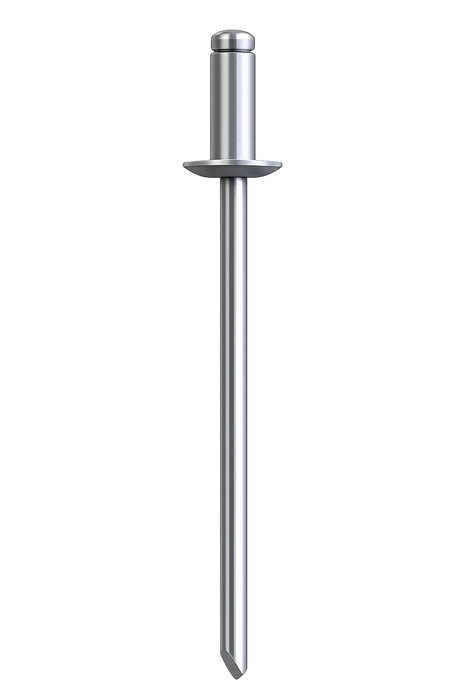 304 Stainless Rivet Mill Finish 4.8mm (D) x6.4mm (G) x 11.5mm (L) (500)