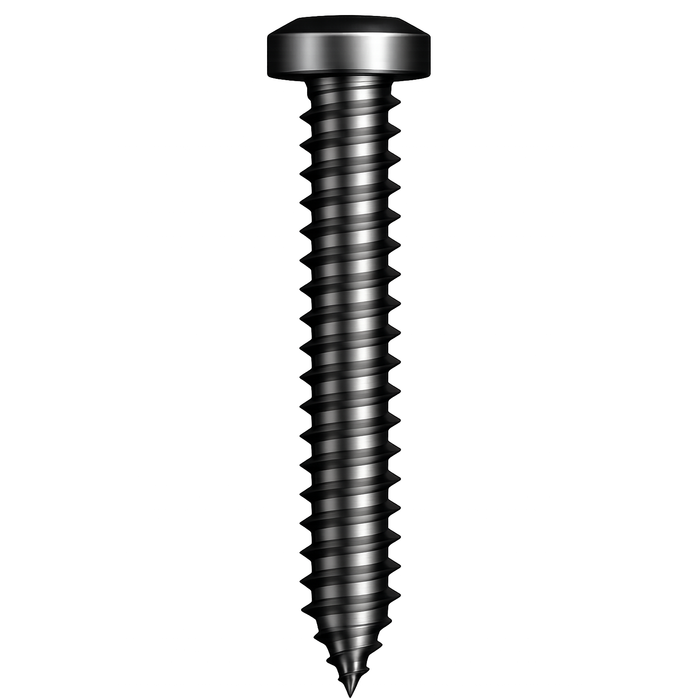Black Zinc Plated Self Tapper Screw PH Drive Pan Head