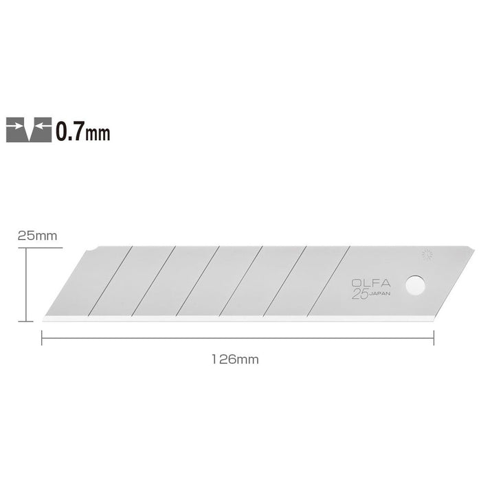 Olfa 25mm Snap Off Blades (tube of 20)
