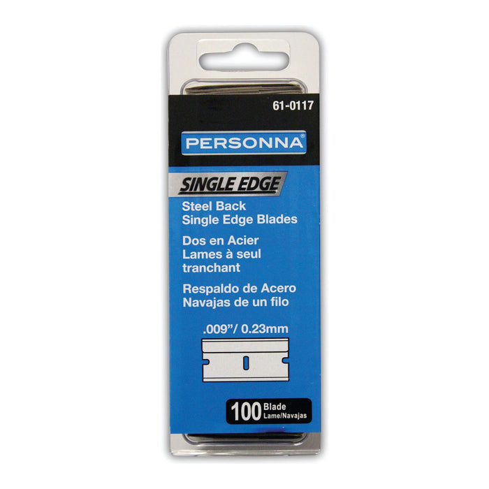 Personna Single Edged Razor Blades (100)