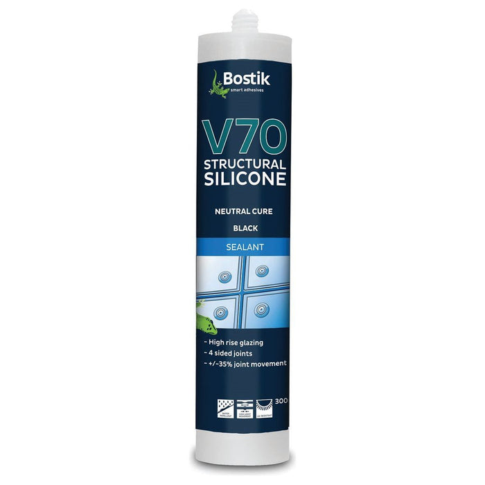 Bostik V70 High Performance Structural Silicone Black Cartridge