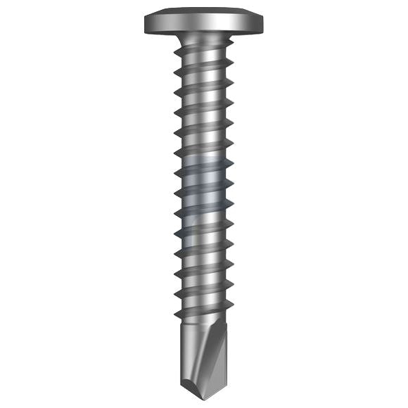 550 Stainless Steel Self Drilling Screw Square Drive Wafer Head - 10-16 x 30mm