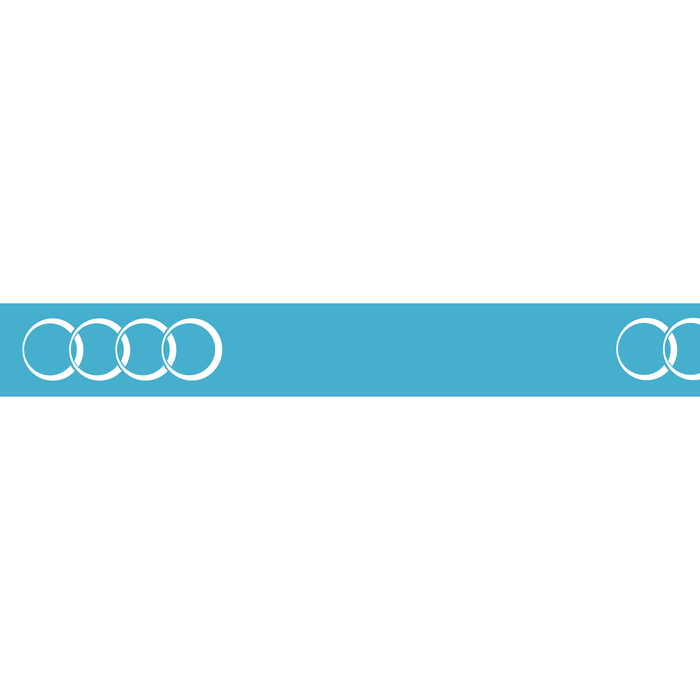 Safety Decal - White Interlocking Circles - (Dowell)