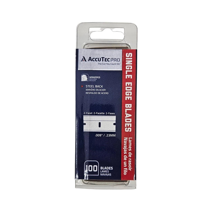 AccuTec Pro (Personna) Single Edged Razor Blades (100)